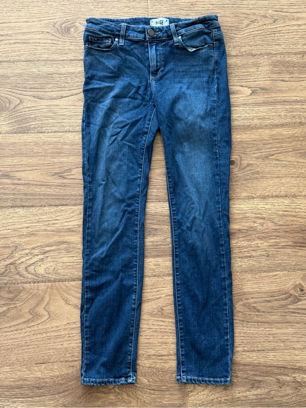 PAIGE Dark Blue Skinny Jeans Sz 28